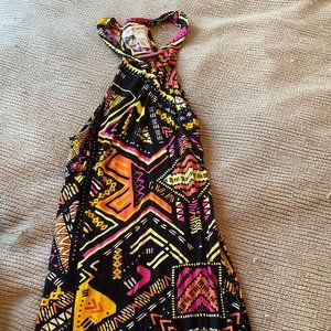 High-Neck, Sleaveless Maxi Dress Size 2